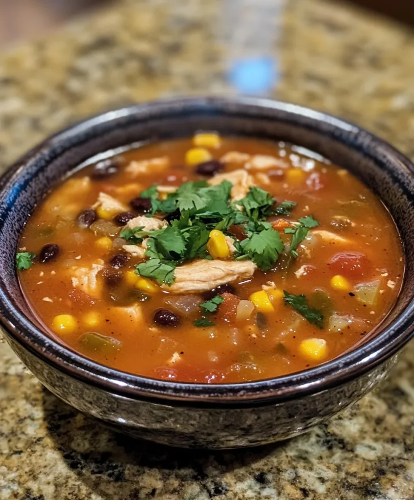 Soupe de Tortilla au Poulet