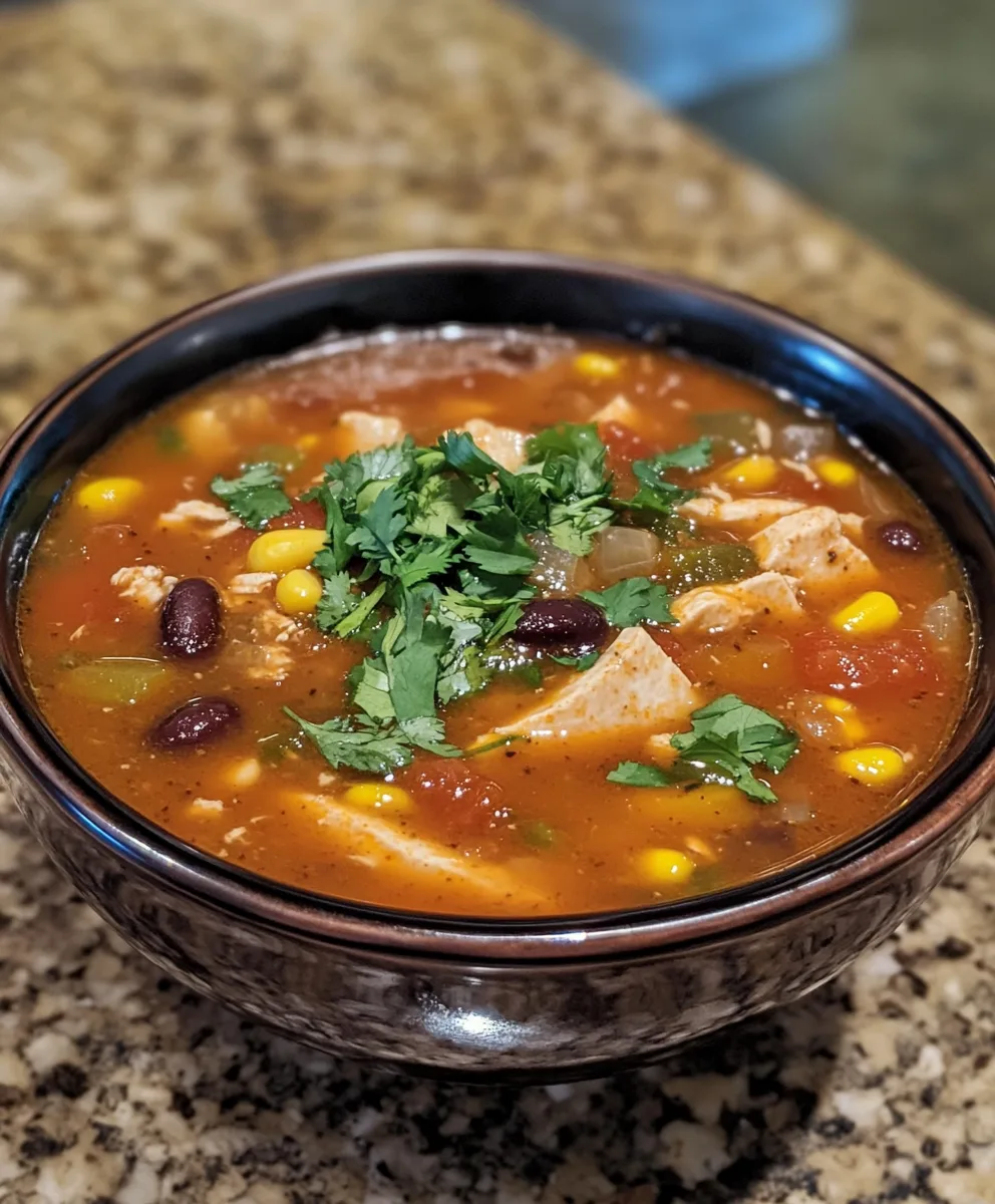 Soupe de Tortilla au Poulet