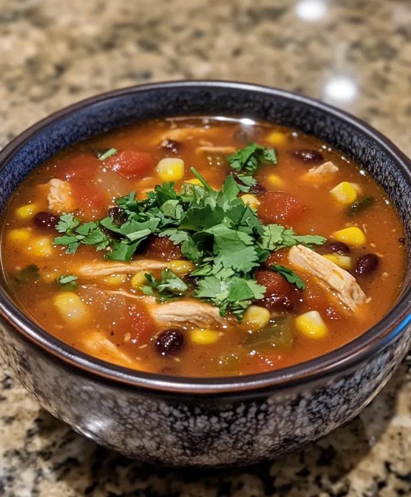 Soupe de Tortilla au Poulet