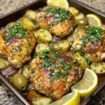 Dîner Méditerranéen au Poulet sur Plaque