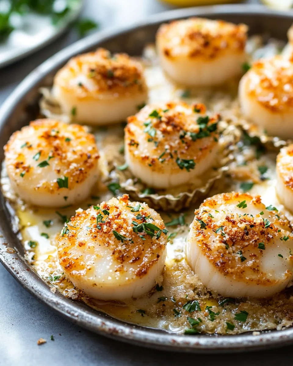 Coquilles Saint-Jacques au Beurre à l'Ail