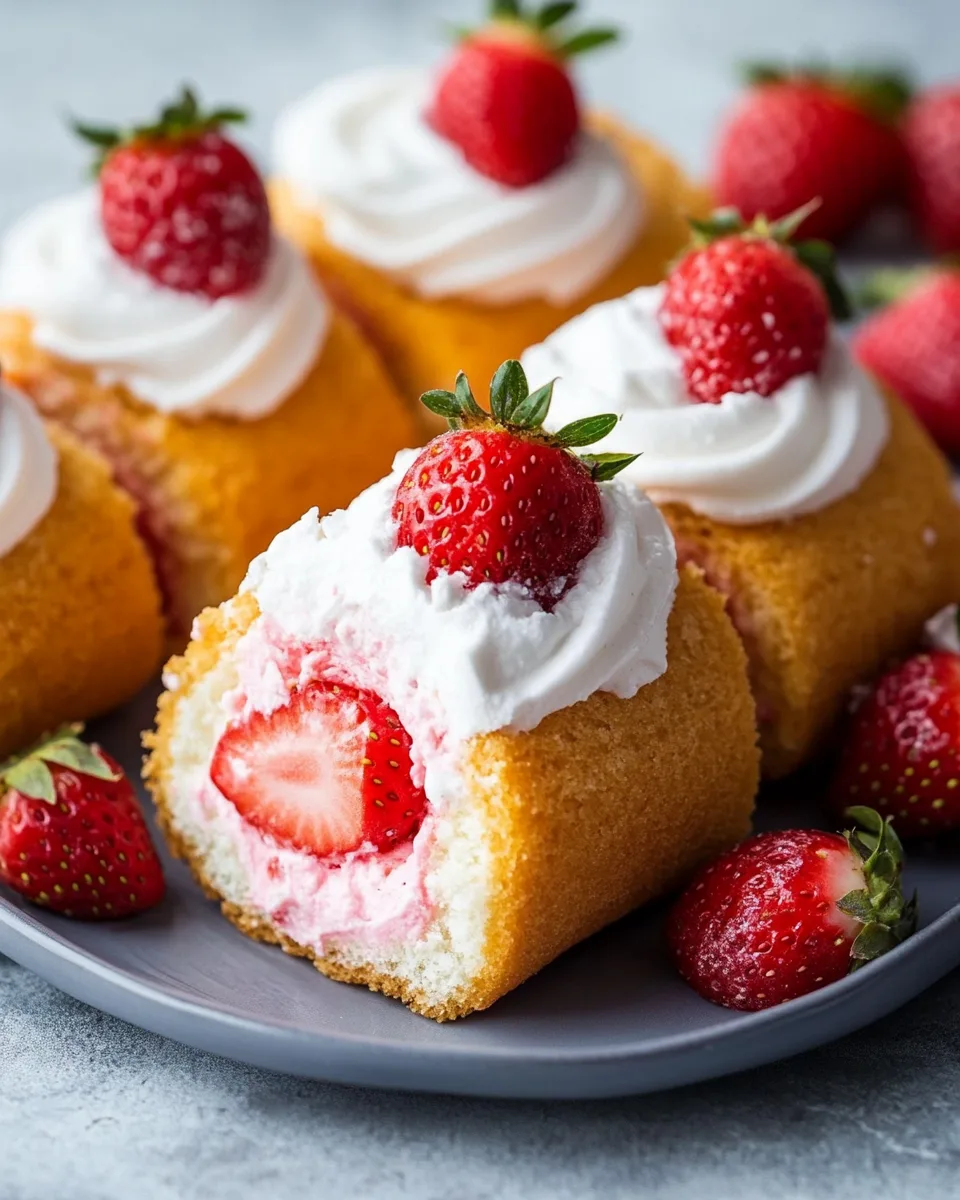 Dessert aux Twinkies aux Fraises