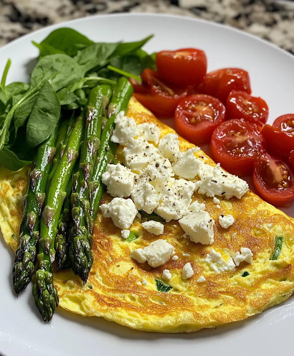 Omelette Grecque aux Asperges et Feta