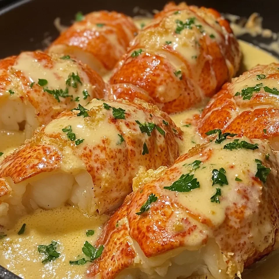 Queues de Homard à la Crème Ail Beurre
