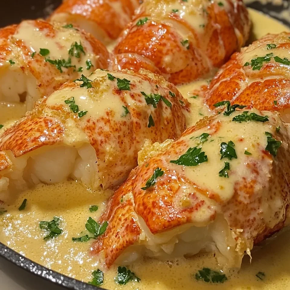 Queues de Homard à la Crème Ail Beurre