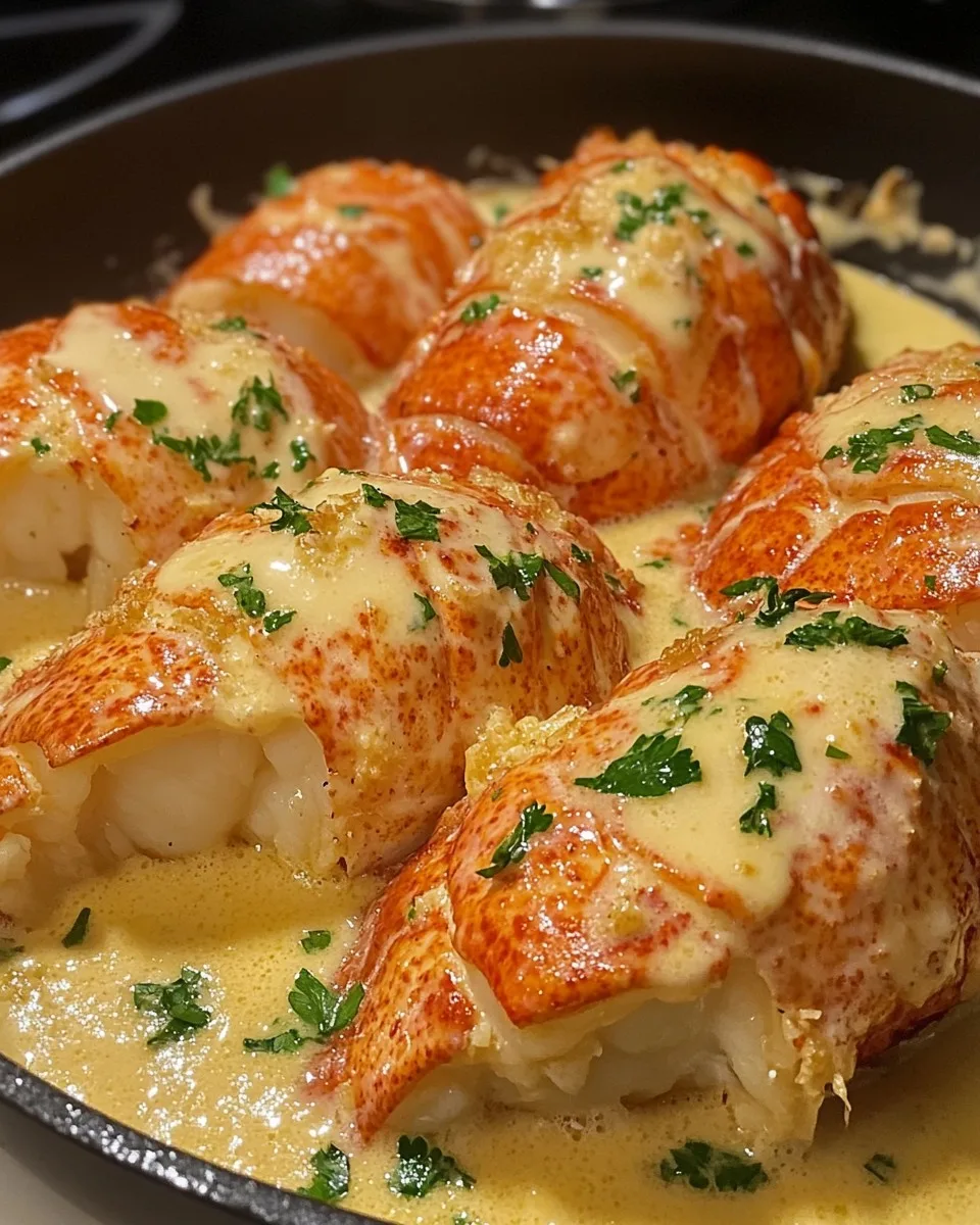 Queues de Homard à la Crème Ail Beurre