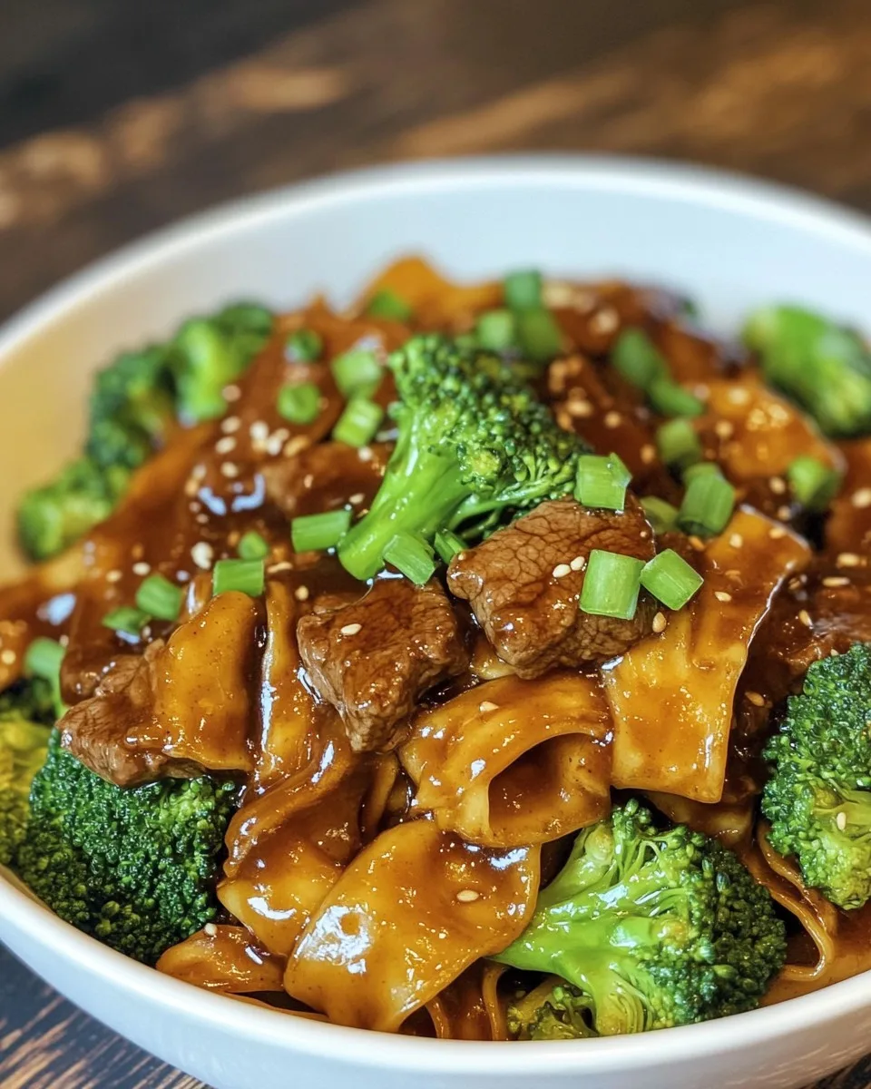 Nouilles de Bœuf et Brocoli