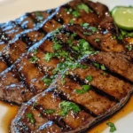 Bifteck de Flanc Mariné Tendre avec une Sauce Savoureuse