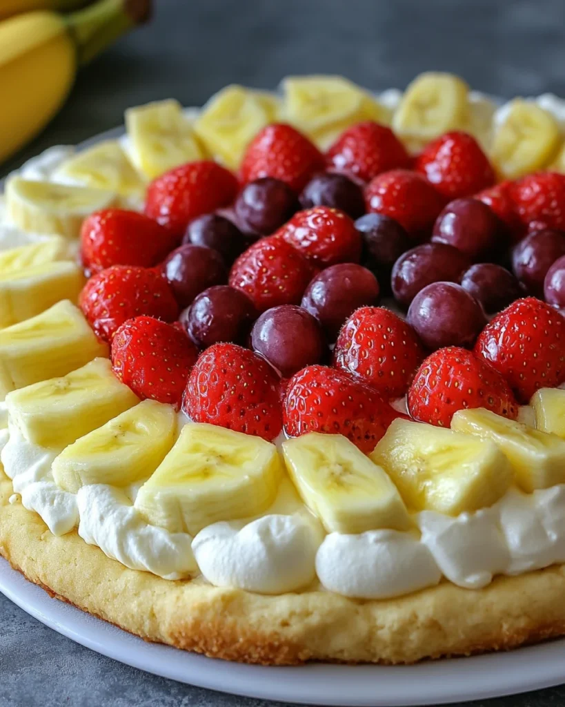 Pizza Dessert aux Fruits