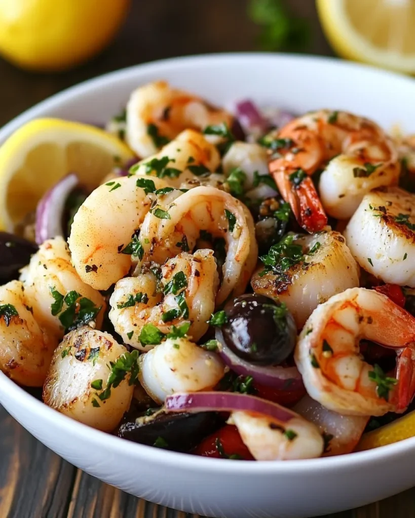 Salade de Fruits de Mer Marinés à l'Italienne