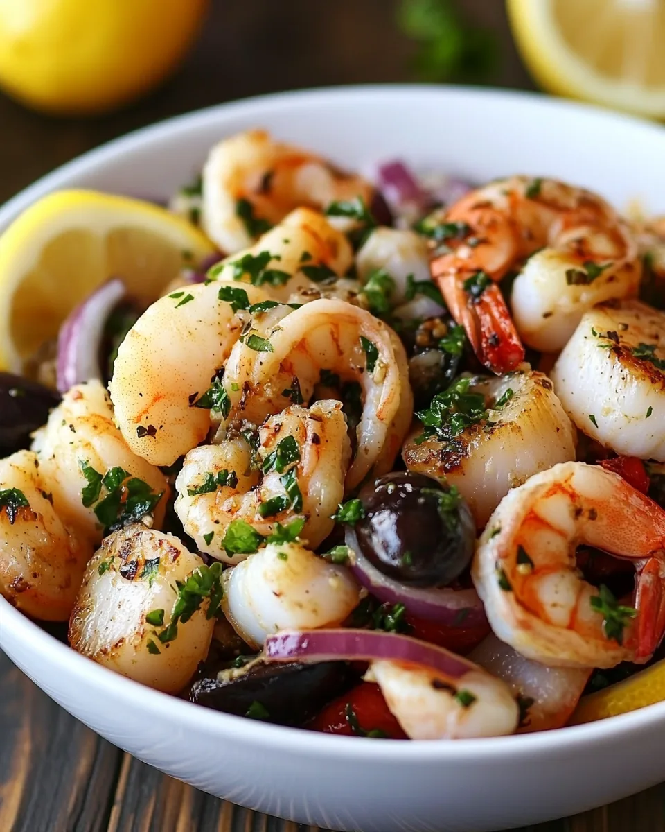 Salade de Fruits de Mer Marinés à l'Italienne