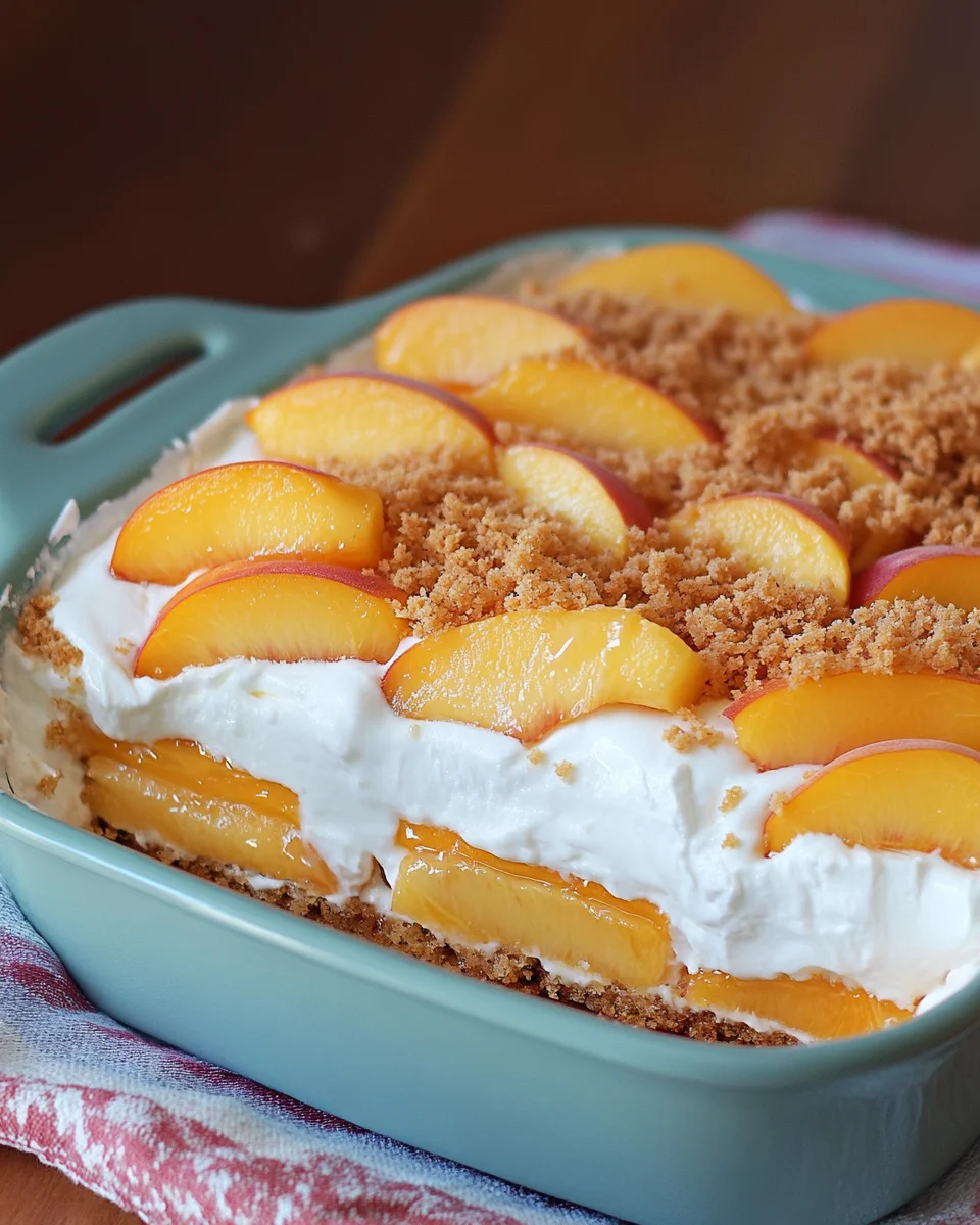 Dessert aux Pêches Fraîches