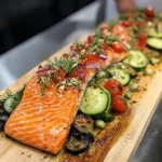 Saumon sur Planche de Cèdre