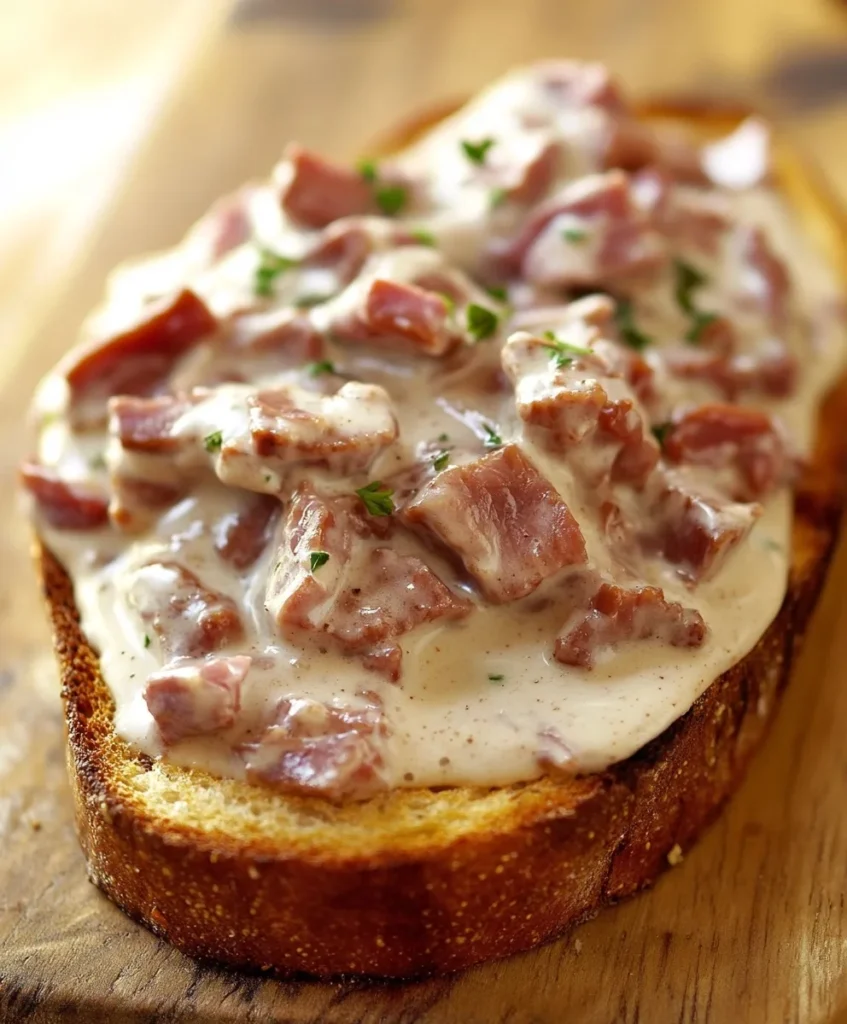 Bœuf Séché Crémé sur Toast