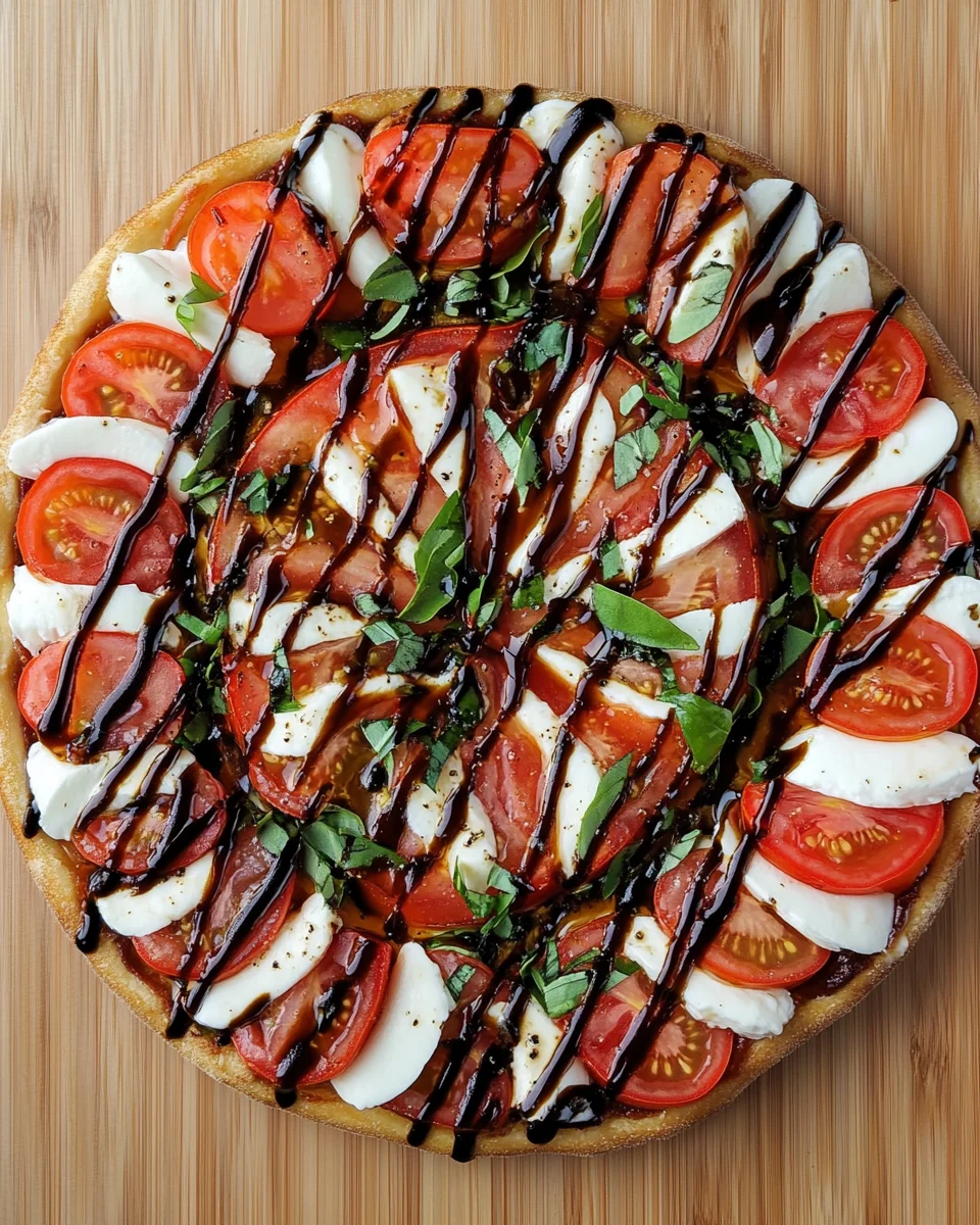 Salade Caprese avec Réduction de Balsamique