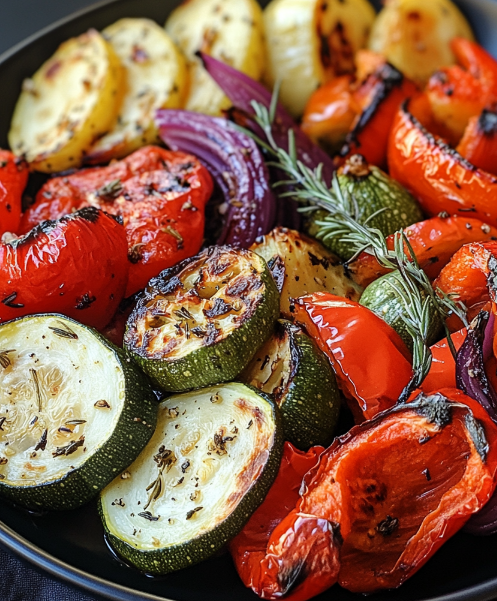 Légumes d'été rôtis à l'Airfryer, un délice sain !
