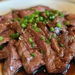 Bifteck de Flanc Mariné Tendre avec une Sauce Savoureuse à essayer !