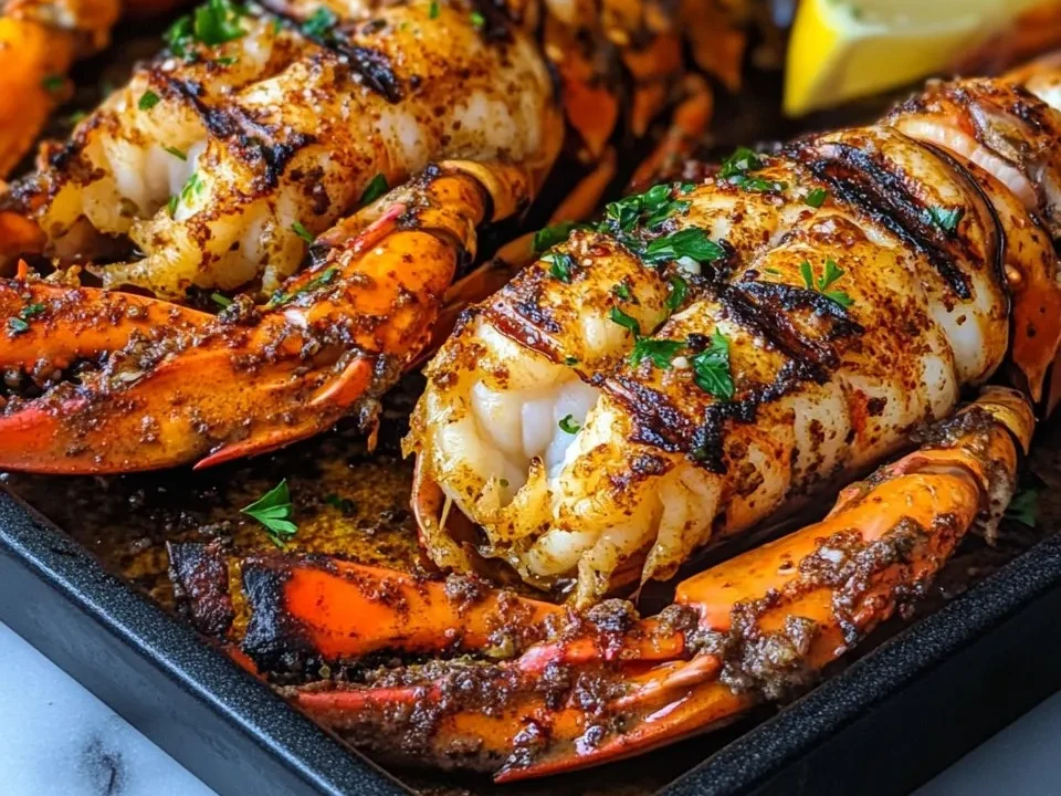 Homard et Crevettes Grillés