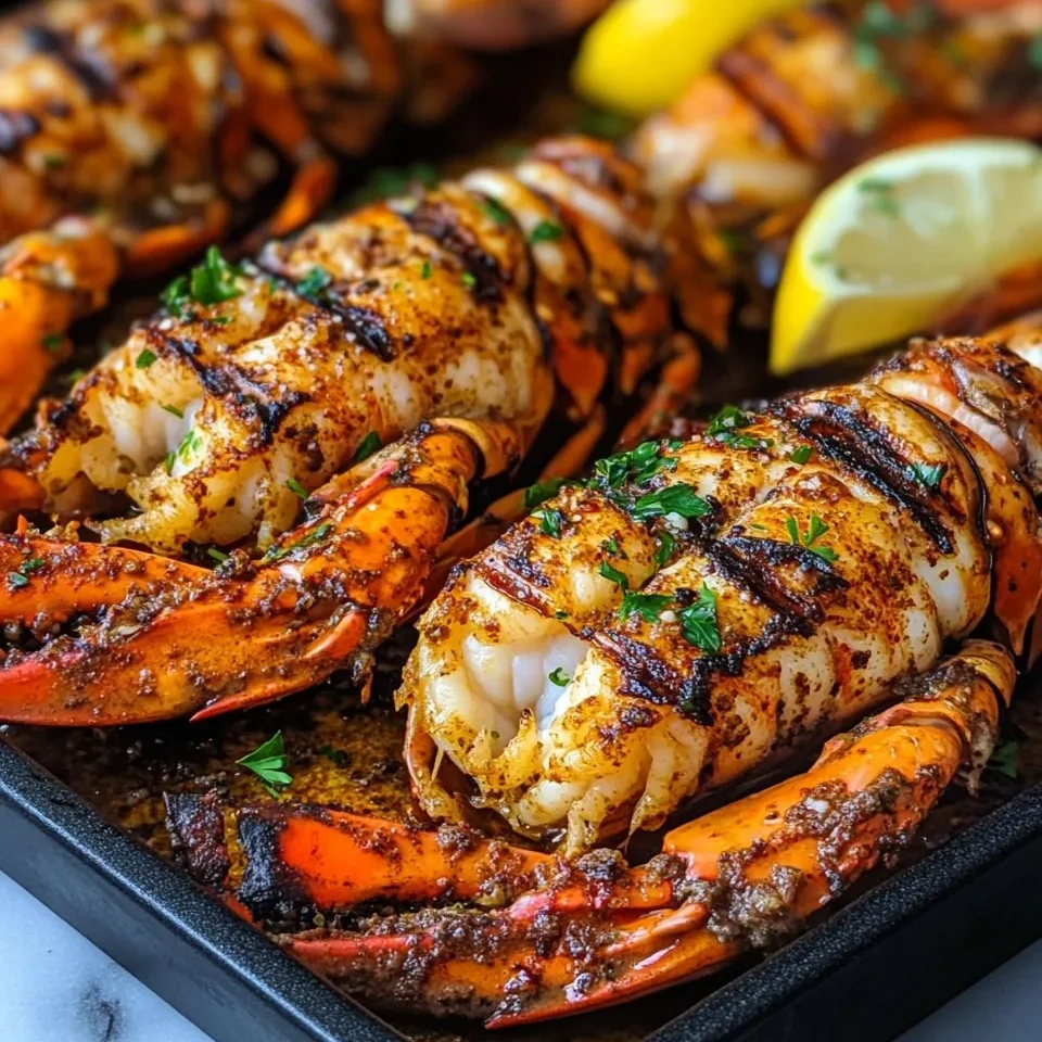 Homard et Crevettes Grillés