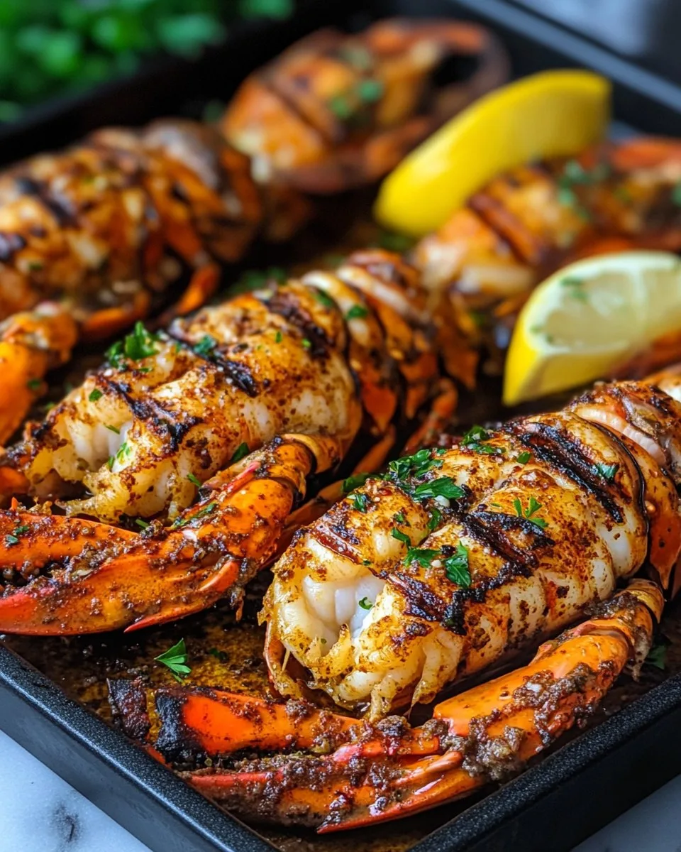 Homard et Crevettes Grillés